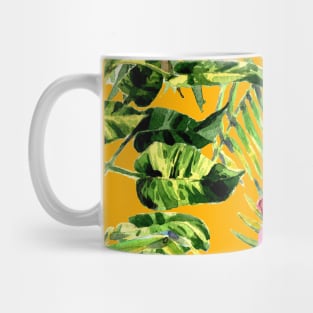 Watercolor tropical leaves and plants Mug